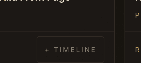 The + Timeline button on an evidence card