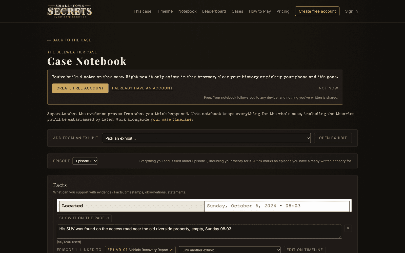 The Case Notebook